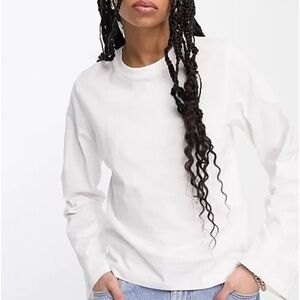 & other stories white cotton tee